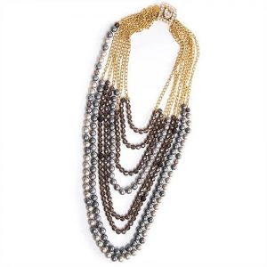 multi strand long pearl necklace