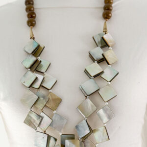 mother of pearl long necklace