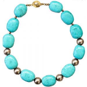 turquoise chunky necklace