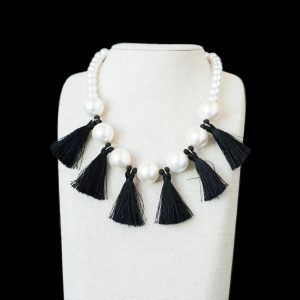 tassel bib statement necklace