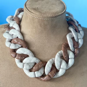 Resin chunky chain necklace