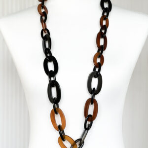 long horn link chain necklace