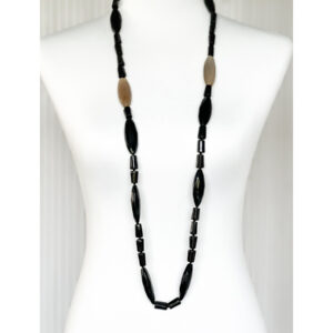 Long organic horn necklace